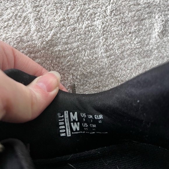 Nobull Ripstop Runner Mens Size 8 Black Running Shoes Sneakers - Picture 4 of 6